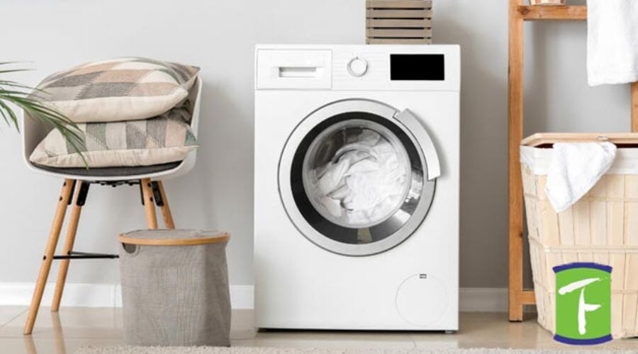 After results of washing machine leak cleanup project completed for a property in Bartonville