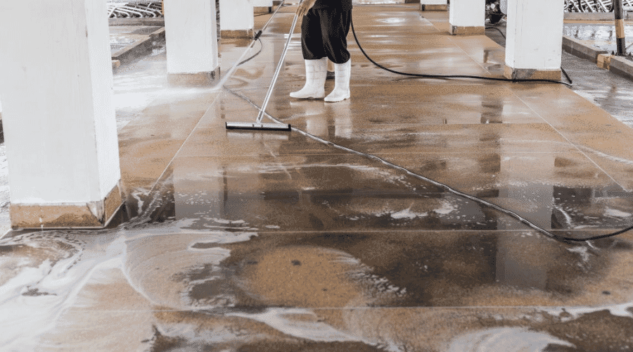 Professional water damage cleanup service underway at a property in Beasley, TX