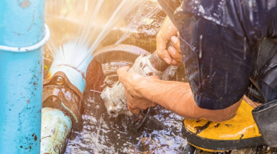 After results of water line break cleanup project completed for a property in Batesville