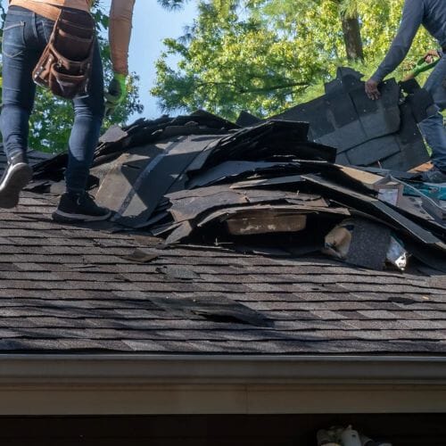 After results of wind damage repair project completed for a property in Pembroke Pines, FL